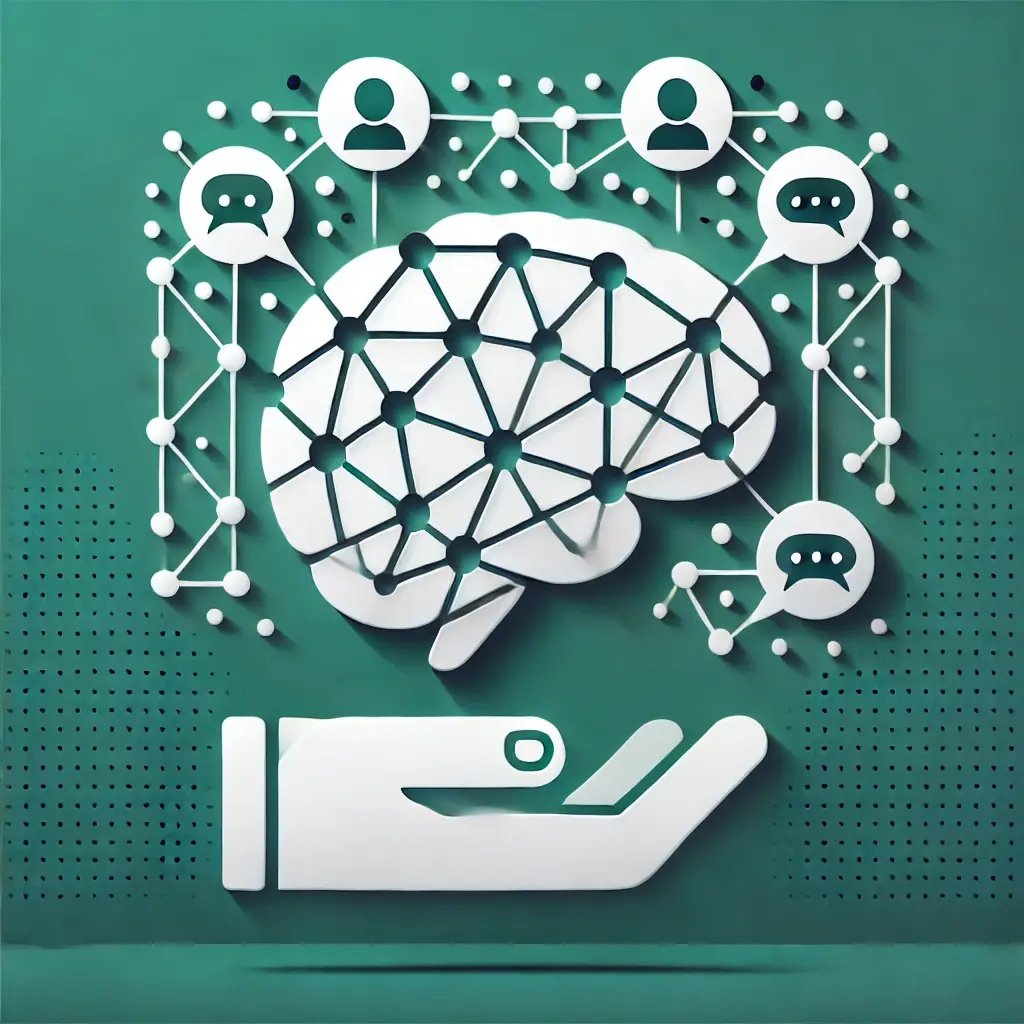 DALL·E 2025-03-05 04.15.43 - A minimalist and modern illustration representing a social network built for thoughtful discussion. The image should feature interconnected speech bub DALL·E 2025-03-05 04.15.43 - A minimalist and modern illustration representing a social network built for thoughtful discussion. The image should feature interconnected speech bub